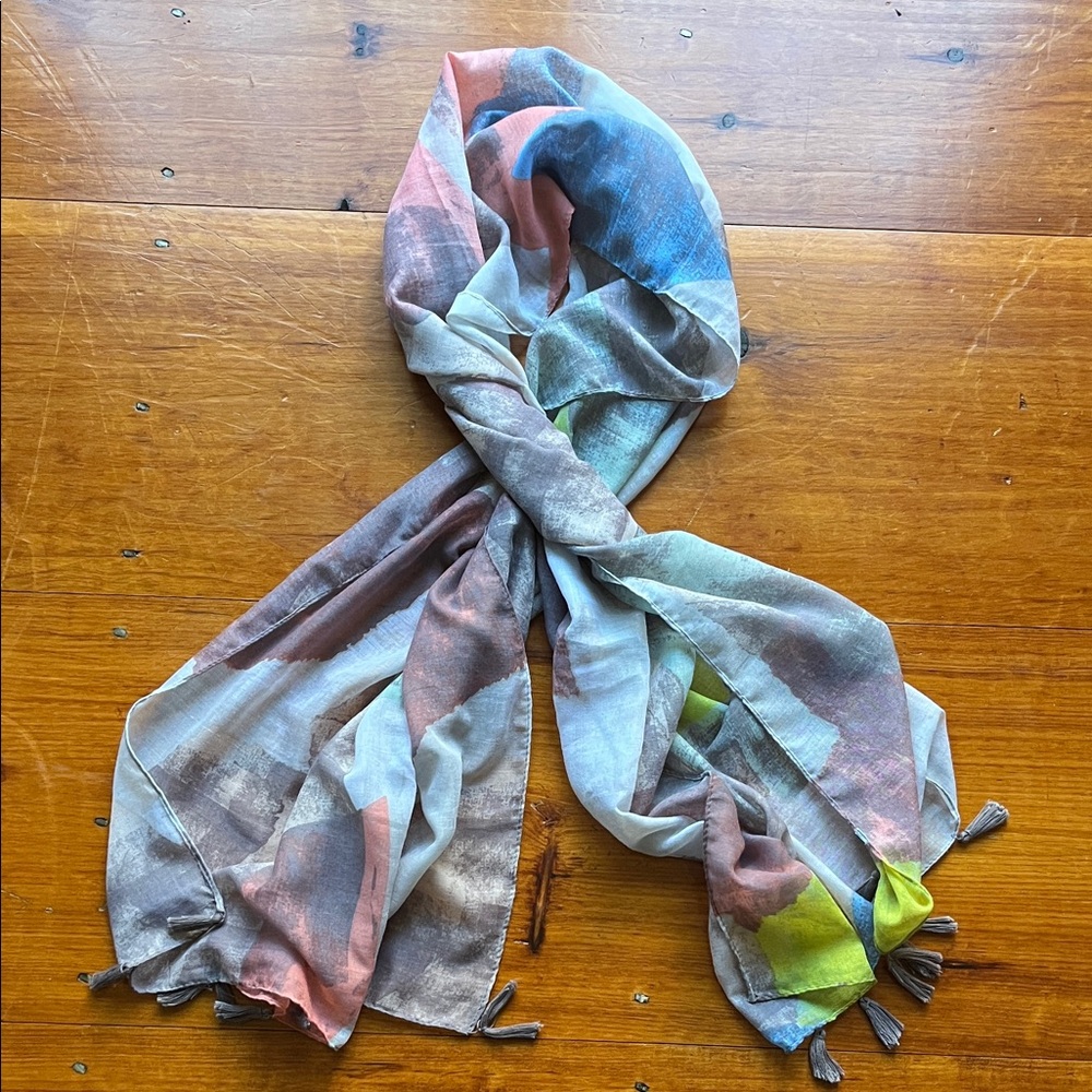 Multicolor Abstract Scarf